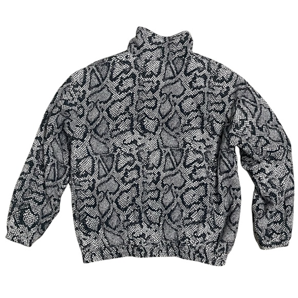 Urban Outfitters Black and White Snakeskin Print Jacket Medium - Picture 3 of 11